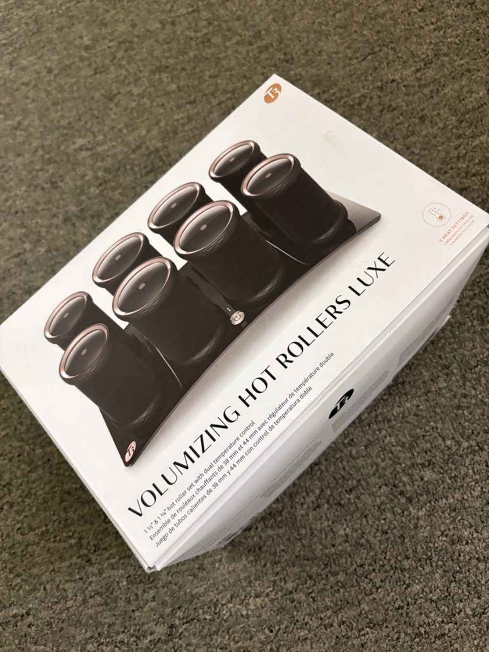 T3 Volumizing Hot Rollers Luxe - Black with Rose Gold Accents